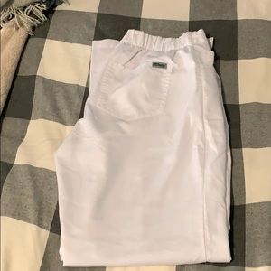 White grey’s anatomy scrub pants